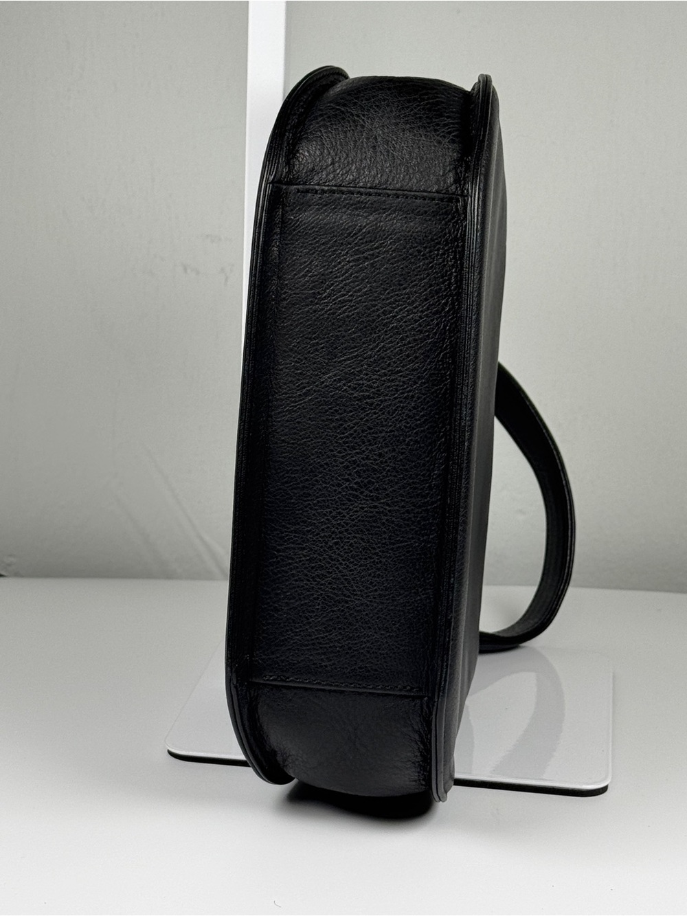 Mila Schon black top handle purse with dust bag and box - Picture 5 of 14